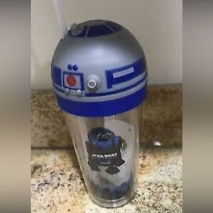 Collectible Disneyland Star Wars R2-D2 Tumbler with Straw